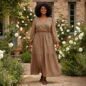 Signature by Robbie Bee Tan Maxi Dress